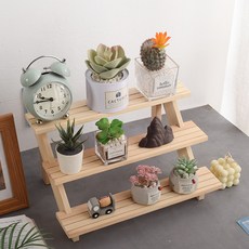 brwd原木室內裝飾階梯型花盆陳列收納櫃, 單色, 3COLUMN_COUNT
