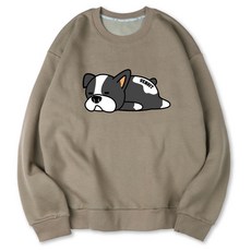 VENHIT 大尺碼 Lazy Dog 半寬鬆版型 特殊雙面布料 大學T