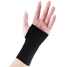 手腕加壓帶護腕 黑色, 1個