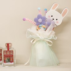 아스파시아 쿠쿠 버니앤베어 모루 꽃다발 토끼, 라벤더