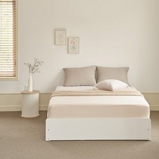 퍼리든 엘릭코 무헤드 3단 서랍 침대프레임 방문설치, 화이트