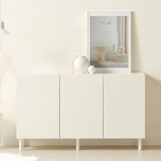 룸앤디 모노 2단 넉넉 목재 LPM TV다이 다용도 수납장 다리형 방문설치, 화이트