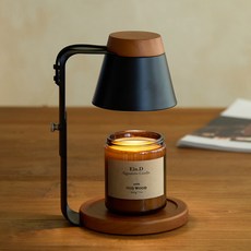 Ein.D ARBOL 木質融蠟燈 大豆蠟燭 200g 套組, 黑木, 烏木