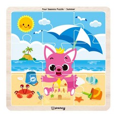兒童區 碰碰狐四季拼圖 夏季, 1個, 9件