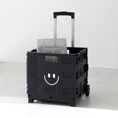 MARKET B Contino 微笑折疊式手推車 M, 黑色, 1個