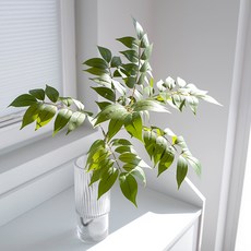 BLOOMING&ME 大型洋槐人造花 75cm, 1個, 綠色