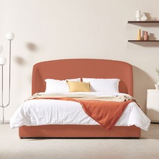 아로미가구 스테이 패브릭 침대 + 7존 포켓 독립 매트리스 방문설치, 텐저린탱고