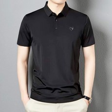 男士YTR103高彈力四向彈性短袖翻領T恤