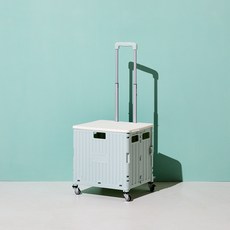 Modern House 滾輪順暢折疊手推車 70L, 粉彩綠, 1個