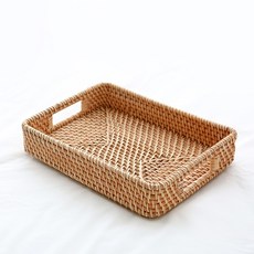 MARKET B SILON 手工製作A型把手收納盒, 1個, 天然