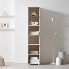 피팅룸 선반 오픈형 옷장 400 방문설치, 크림화이트워시