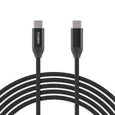 Choetech C to C PD 140W手機筆電快速充電線, 1個, 2m, 黑色