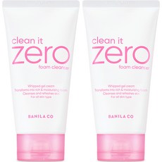 BANILA CO 芭妮蘭 Zero 零感肌經典潤澤洗顏霜, 150ml, 2條