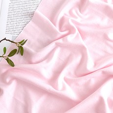 Lily Fabric 有機雙面提花針織素色 Moment 服裝布料, 1個, 粉紅色