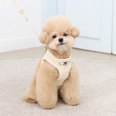 ITS DOG 寵物胸背帶, 米色