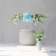 그리움 한가득 납골당리스 + 부착식화병, 블루(화병), 1개