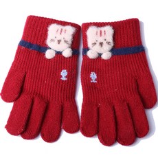 MUXUE 貓咪釣魚針織手套