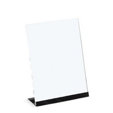 維修壓克力菜單板支架垂直黑色, 1個