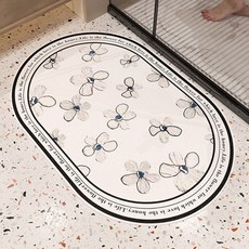 WETHERHOME 甜美迷你花朵防滑墊, 1個, 白色