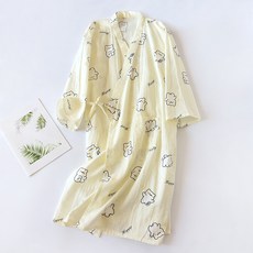 UNHEVE 可愛V領浴袍 L, 1個, 03 米色