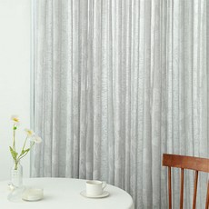 韓國 amante My Garden 穿環窗簾, 灰色