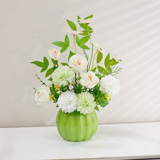 소유공간 조화 싱그러운 조화 + 꽃병 세트 그린 S261-0217, 그린(S261-0217GON), 1세트