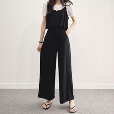 With Huilin 女款飄逸涼感連身褲