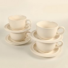 시라쿠스 메이플 커피잔 200ml, 화이트, 4개