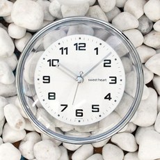 SweetHeart 鍍鉻透明浴室時鐘, 混合顏色