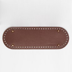 BrandYarn 寬版橢圓形包包底板, 深棕色