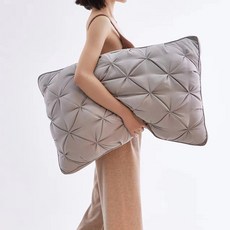 조앤베티 레이어드 퀄팅 베개, 연그레이, 1개