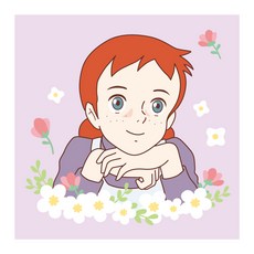아이러브페인팅 빨간머리 앤 DIY 페인팅 그리기 키트 25 x 25 cm, 앤셜리, 1개