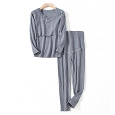 蕾絲領純色孕婦裝組