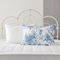 LAURA ASHLEY New Orse 60支莫代爾人造絲枕頭套, 藍色