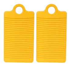 Marybell Fun Funny 內衣襪子用迷你經典洗衣板, 黃色, 黃色, 2個