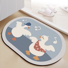 If Home 防滑吸水可水洗軟式珪藻土地墊, 跳舞鴨, 1個