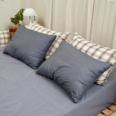 Simplex 熟睡可整顆水洗枕頭 含枕芯 2入, 深灰色, 2個