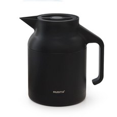 MUDITA 不銹鋼保溫水壺, 1.5L, 黑色的