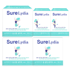 SureLydia 中型衛生棉 翅膀型 14片*3包+護墊 26片*2包組, 1套