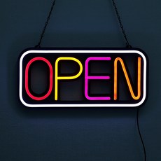 21C Trend LED 霓虹燈 OPEN 招牌, 彩色