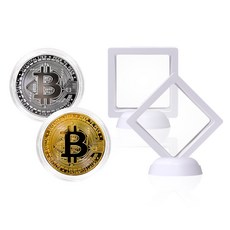 Soltop 比特幣紀念幣套組 SOLTOP-190, 金色, 銀色, 透明