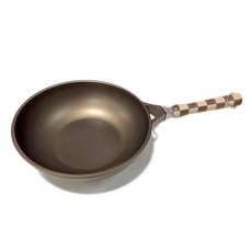 IH爐適用格紋手把不沾平底鍋, 28cm, 1入