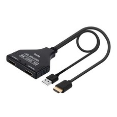 Coms 4K UHD HDMI 1對2分配器 IF852, 混合色, 1個