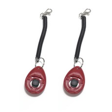 狗狗訓練響鈴器, 紅色的, 2個