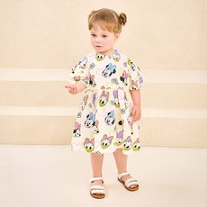 milkmile 女童款迪士尼透氣米妮與黛西Blanc洋裝