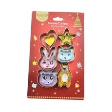 不鏽鋼餅乾切模12件組, 單一顏色, 1套