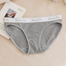 Banana Pie IN ECO 棉感透氣舒適織帶低腰三角內褲 3808412, 月光灰