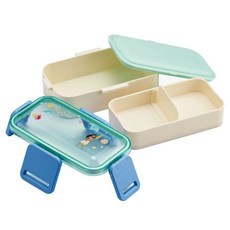 Skater PFLW4AG 雙層便攜便當盒容器 600ml, 迪士尼小美人魚, 1個