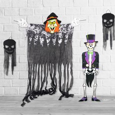 PARTYSHOW 萬聖節大型裝飾道具組 巫婆, 1套, 混合色