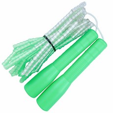 JFROPE 兒童用透明軟質串珠跳繩, 04 綠色